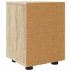 vidaXL Bedside Table Sonoma Oak 30.5 x 30 x 43 cm Engineered Wood