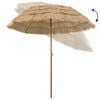 vidaXL Garden Parasol Natural 205 x 205 x 210 cm