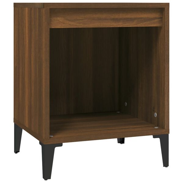 vidaXL Bedside Cabinet Brown Oak 40x35x50 cm