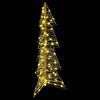 vidaXL Christmas Tree with 100 LEDs Warm White 120 cm PET