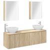 vidaXL Bathroom Cabinet Set 5 pcs Sonoma Oak Engineered Wood