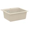 vidaXL Sink 80% Quartz and 20% Resin 470 x 440 mm Beige