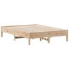 vidaXL Bed Frame without Mattress 135x190 cm Double Solid Wood Pine