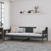 vidaXL Day Bed without Mattress Grey Solid Wood Pine 80x200 cm