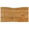 vidaXL Table Top 120x60x2.5 cm Live Edge Solid Wood Mango