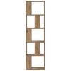 vidaXL Bookcase 5-Tier Artisian Oak 45x23.5x162.5 cm Engineered Wood