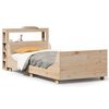 vidaXL Bed Frame without Mattress 75x190 cm Small Single Solid Wood Pine