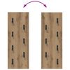vidaXL Wall-Mounted Coat Rack Artisan Oak 30 x 1.5 x 80 cm
