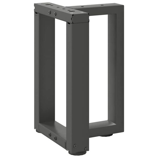 vidaXL Coffee Table Legs T-Shaped&nbsp;2 pcs Anthracite 38x25x(42-43) cm Steel