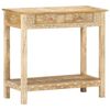 vidaXL Console Table | Natural wood | Solid Mango Wood | 80 x 35 x 74 cm