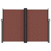 vidaXL Retractable Side Awning Brown 180x1200 cm
