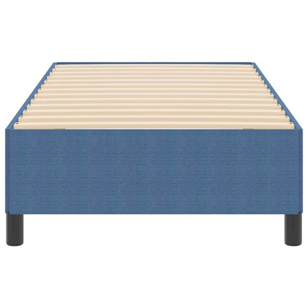 vidaXL Bed Frame Blue 90 x 200 cm Corduroy fabric