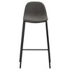 vidaXL Bar Stools 4 pcs Dark Grey Fabric