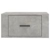 vidaXL Wall-mounted Bedside Cabinets 2 pcs Concrete Grey 50x36x25 cm