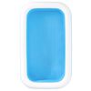 Bestway Family Rectangular Inflatable Pool 262x175x51cm Blue and White