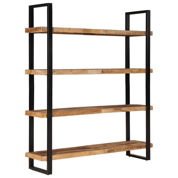 vidaXL 4-Tier Bookcase 160x40x180 cm Rough Mango Wood