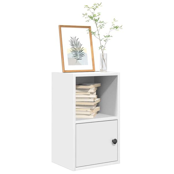 vidaXL Bookcase White 31x24x52 cm Engineered Wood