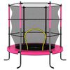 vidaXL Trampoline with Safety Net Round 140x160 cm Pink