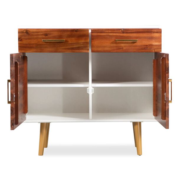 vidaXL Sideboard Solid Acacia Wood 90x33.5x83 cm