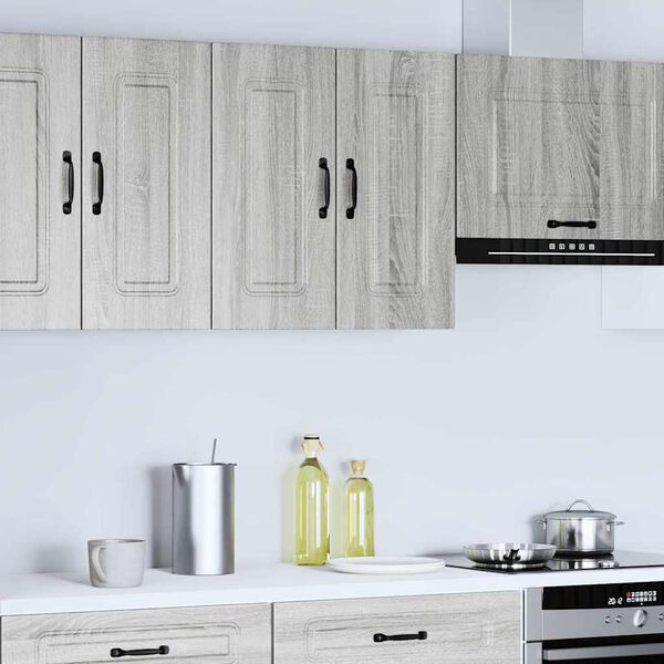 vidaXL Kitchen Wall Cabinet Kalmar Grey Sonoma Engineered Wood