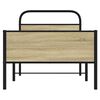 vidaXL Bed Frame without Mattress 80x200 cm Sonoma Oak Engineered Wood