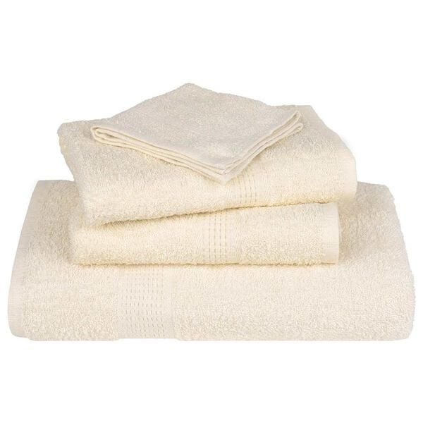 vidaXL Wash Towels "FROGN" 10 pcs Cream 30x30 cm 360 gsm