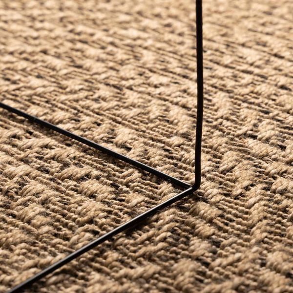 vidaXL Rug ZIZUR 160 cm Jute Look Indoor and Outdoor