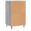 vidaXL Sideboards 2 pcs Grey Sonoma 40x35x70 cm Engineered Wood
