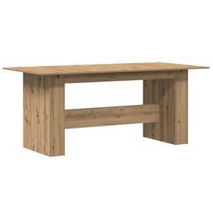 vidaXL Dining Table Artisan Oak 180x90x76 cm Engineered Wood