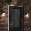 vidaXL Outdoor Wall Lights 2pcs Black Stainless Steel