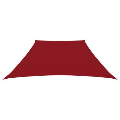 vidaXL Sunshade Sail Oxford Fabric Trapezium 3/5x4 m Red