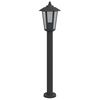 vidaXL Outdoor Floor Lamps 3pcs Black 80 cm Stainless Steel