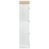 vidaXL Shoe Cabinet Corona White 99 x 32 x 138 cm Solid Pine Wood