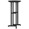 vidaXL Bar Table Black 55 x 55 x 107 cm HDPE