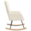 vidaXL Rocking Chair Cream Sherpa Fabric