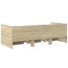 vidaXL Daybed with Drawers without Mattress Sonoma Oak 100x200 cm