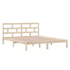 vidaXL Bed Frame without Mattress Small Double Solid Wood