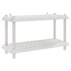 vidaXL Shelving Unit 2-Tier 100 x 40 x 55.5 cm PP White