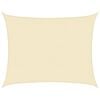 vidaXL Sunshade Sail 160 g/m² Cream 6x8 m HDPE