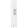 vidaXL Bathroom Cabinet with Open Shelf ARNHEM White 30 x 31 x 190 cm
