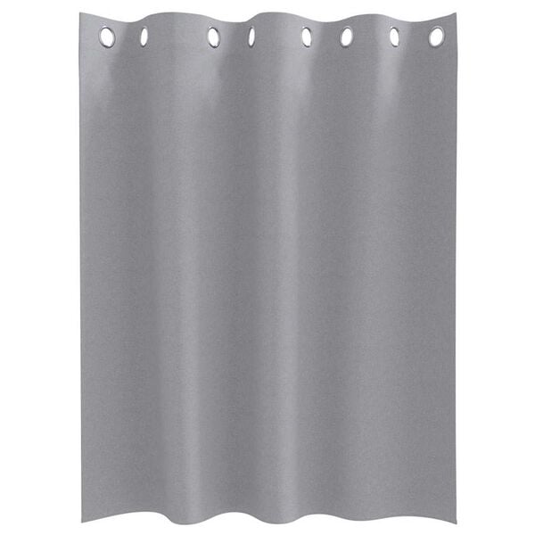 vidaXL Blackout Curtains with Rings 2 pcs Light Grey 140 x 140 cm