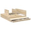 vidaXL Storage Bed Frame with Drawer Sonoma Oak 180 cm Engineered Wood