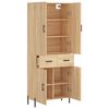 vidaXL Highboard Sonoma Oak 69.5x34x180 cm Engineered Wood