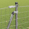 vidaXL Fence with Post Silver 1.2 x 10 m Steel