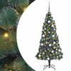 vidaXL Artificial Pre-lit Christmas Tree with Ball Set Green 180 cm