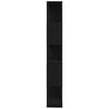 vidaXL Book Cabinet/Room Divider Black Oak 45x24x159 cm Engineered Wood