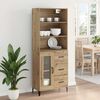 vidaXL Highboard Artisan Oak 69.5 x 34 x 180 cm Engineered Wood