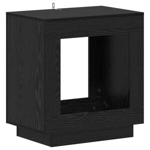 vidaXL Side Table Black Oak 60 x 40 x 65 cm Engineered Wood