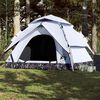 vidaXL Camping Tent Dome 5-Person White Blackout Fabric Quick Release