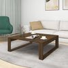 vidaXL Coffee Table Brown Oak 100x100x35 cm Engineered Wood